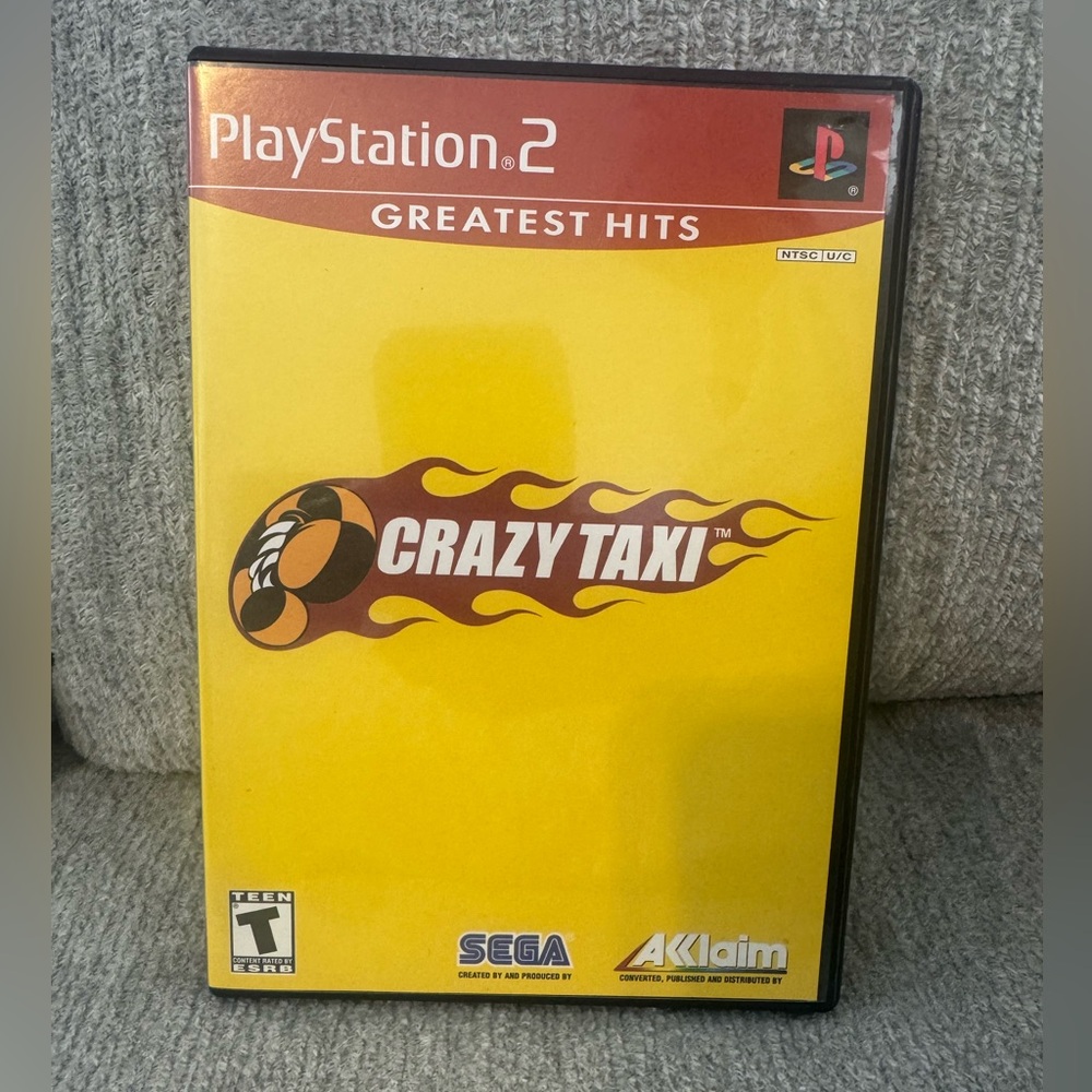 GUC PlayStation 2 Complete In Box Crazy Taxi Video Game - Tested